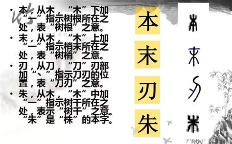 八 指事|汉字的造字方法——指事（附常见的指事字）